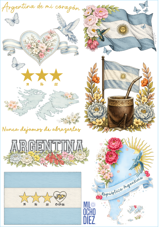 Producto - Stickers Amores patrios