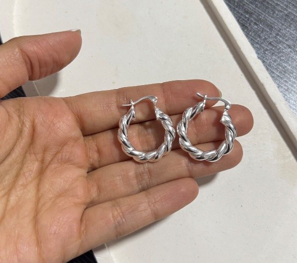 Producto - Argollas trenzadas 25mm