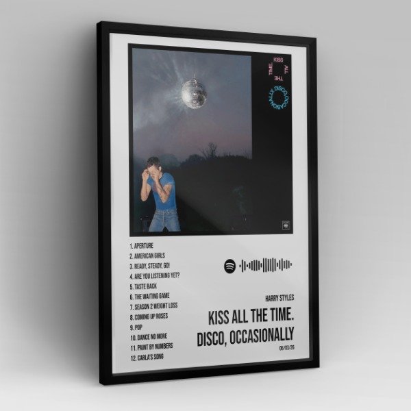 Producto - Cuadro Álbum Harry Styles Kiss All the Time. Disco, Occasionally