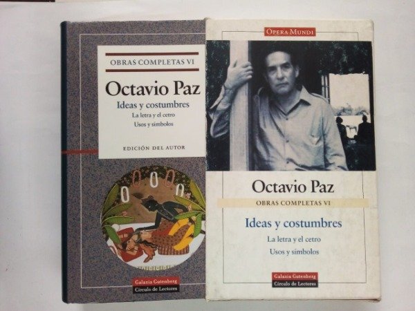 Producto - Obras completas VI Ideas y costumbres - Octavio Paz - Gutenber 2003