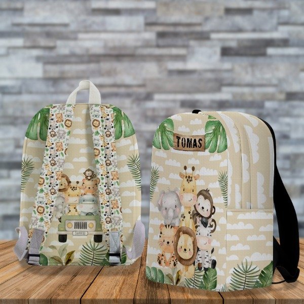 Producto - Diseño Digital / Plantilla Para Mochila Full Print De Safari M1