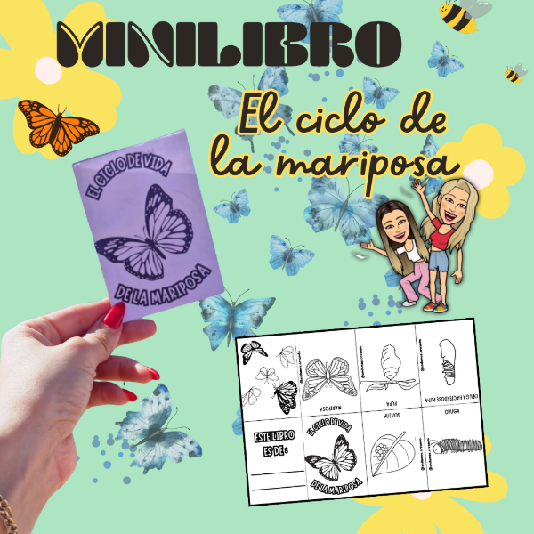 Producto - MINILIBRO: CICLO DE VIDA DE LA MARIPOSA