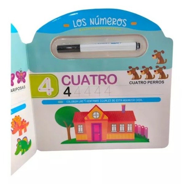 Producto - Libro Infantil de Actividades Reutilizable - Los Números - 2