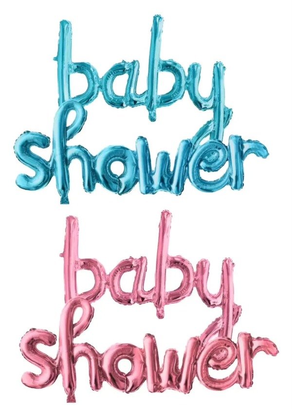 Producto - SET CURSIVA BABY SHOWER ROSA-CELESTE