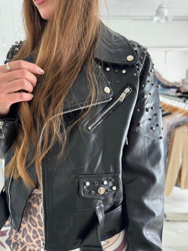 Producto - Campera eco-cuero Nina Negra