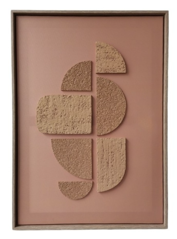 Producto - CUADRO ABSTRACT RELIEF TERRACOTA
