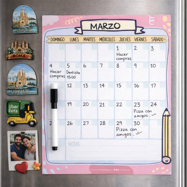 Producto - Pizarra Magnética Planner Mensual A4