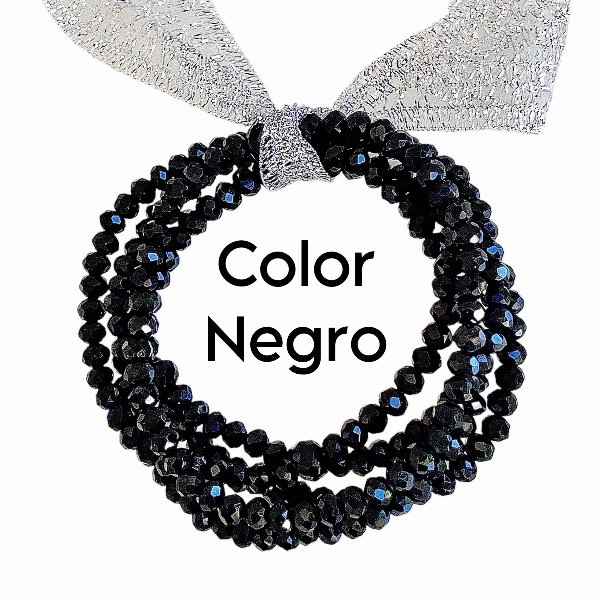 Producto - Pulseras x 5 pack color negro 17cm