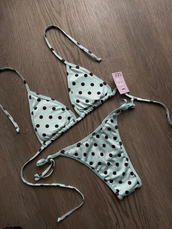 Producto - Bikini Polka Dot celeste - 0