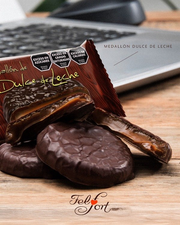 Producto - Felfort Medallones de Dulce de Leche x 20 unidades