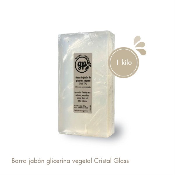 Producto - Barra Jabón Glicerina VEGETAL CRISTAL GLASS neutra GP