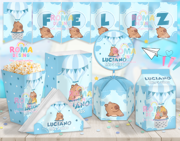 Producto - Kit imprimible Capibara nene