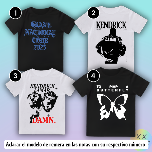 Producto - Baby Tee Kendrick Lamar #1 (varios modelos)