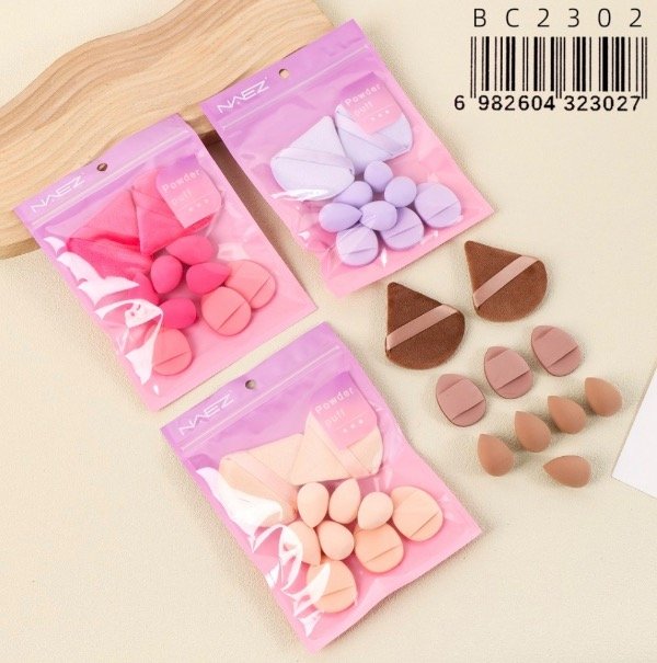 Producto - Set de esponjas y borlas Naez
