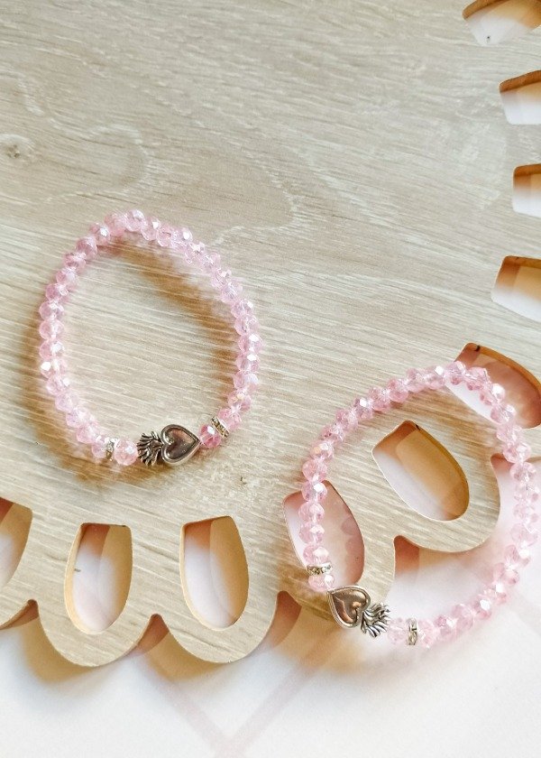 Producto - Pulsera rosa corazón mexicano