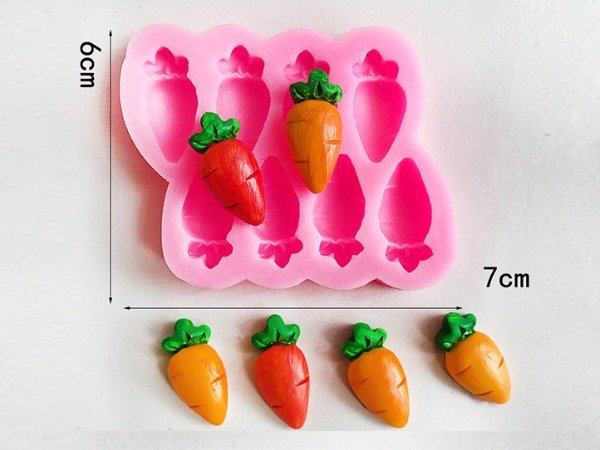 Producto - Molde Silicona Mini Zanahorias
