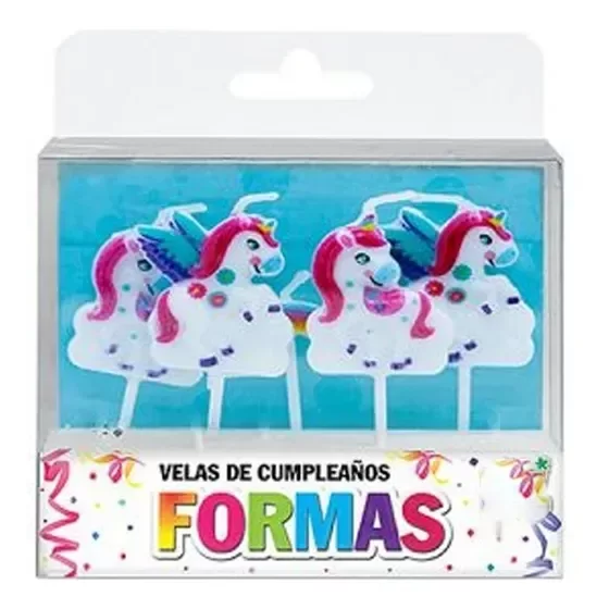 Producto - VELAS FORMAS - SET UNICORNIOS X 5 UNIDADES