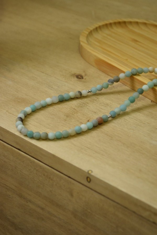 Producto - Collar amazonita mate