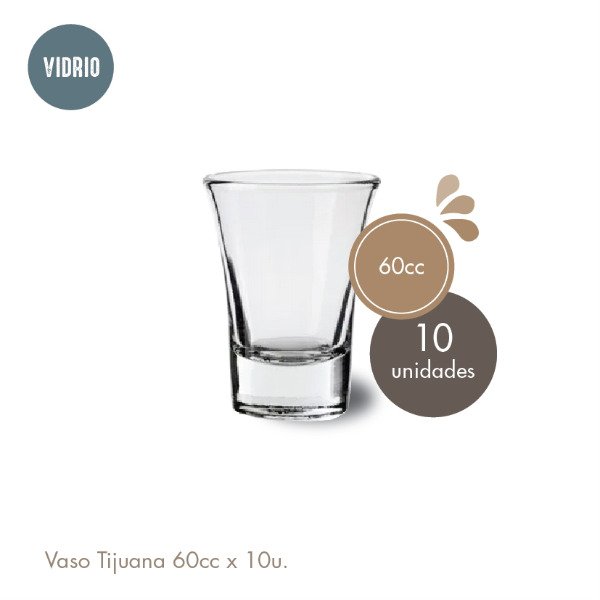 Producto - Vaso de vidrio Tijuana x 60cc