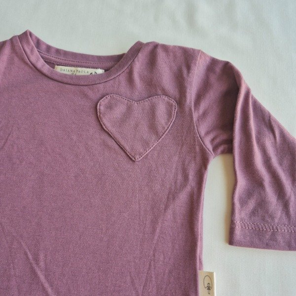 Producto - Remera ML magenta con corazon