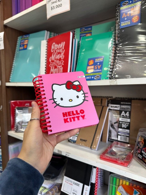 Producto - Cuaderno Hello Kitty Rosa Mooving