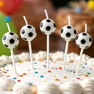Producto - Velas pelotas futbol x6unidades