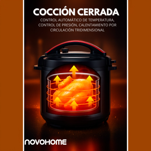 Producto - Olla A Presión -Digital -Multifunción -5 Lts -Novohome(NH-OM900) - 4