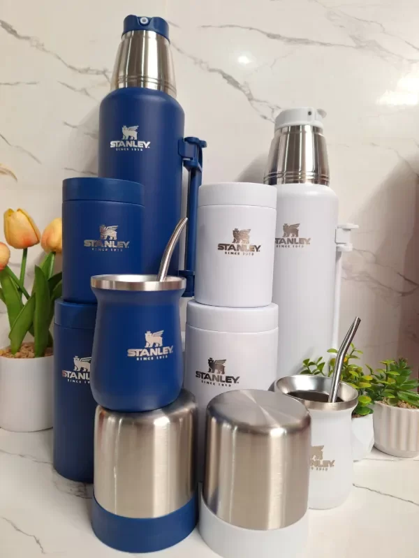 Producto - Set Matero Símil Stanley X5 Piezas. Termo 1300Ml