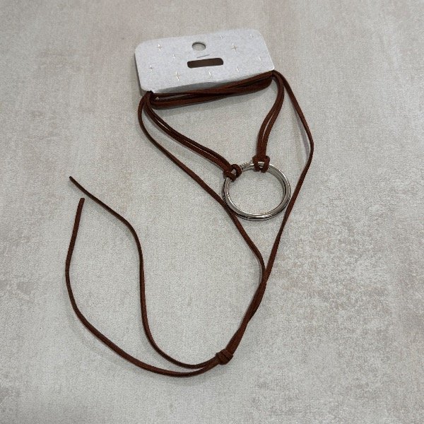 Producto - Choker argolla grande chocolate