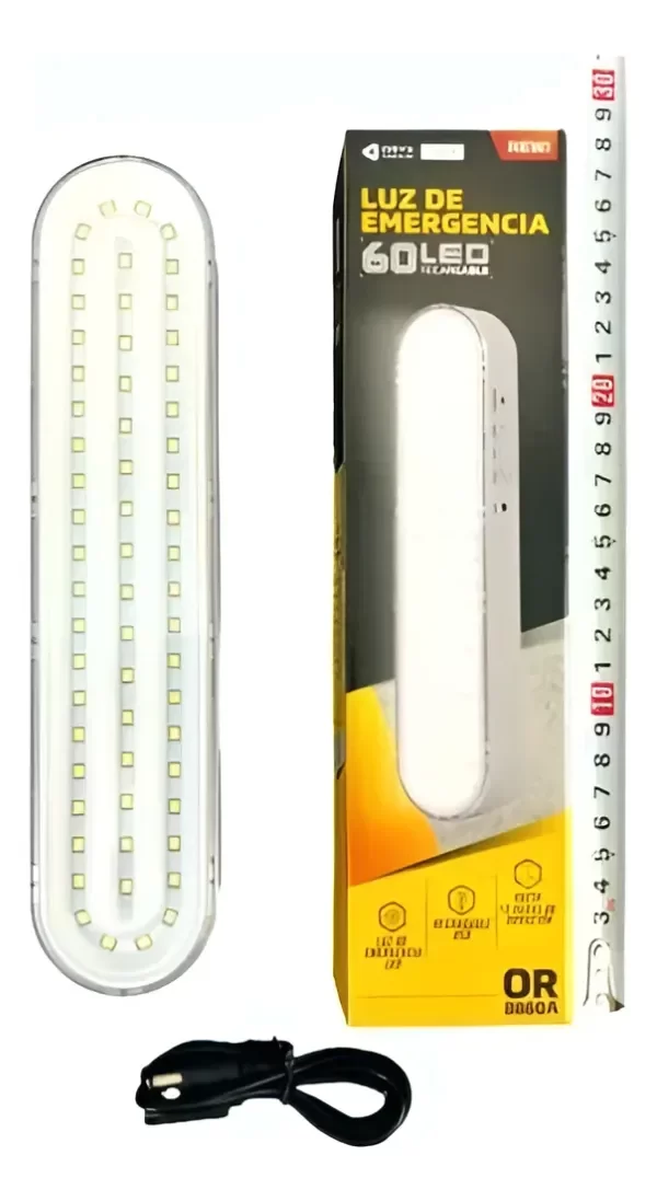 Producto - LUZ DE EMERGENCIA  ORYX  60 LEDS