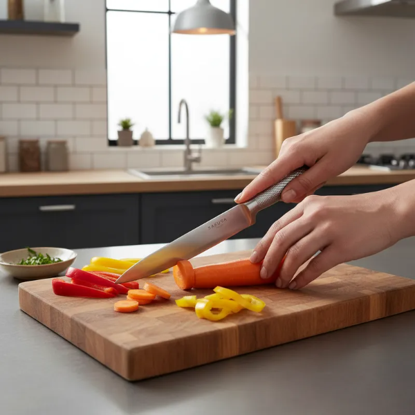 Producto - Cuchillo Cocina Sakura Utility Full Stainless Steel 33 Cm
