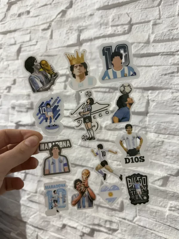 Producto - Plancha Stickers UV Maradona