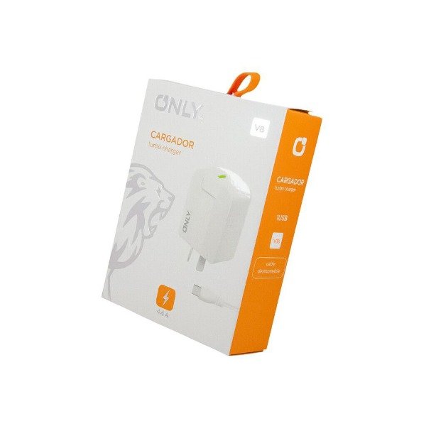 Producto - CARGADOR ONLY V8 4.4A 1USB MAS CABLE