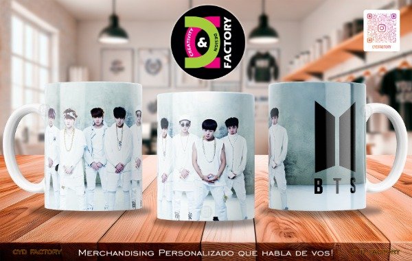 Producto - Taza BTS - TZ-RT-BL-11OZ-251-MUS-BTS