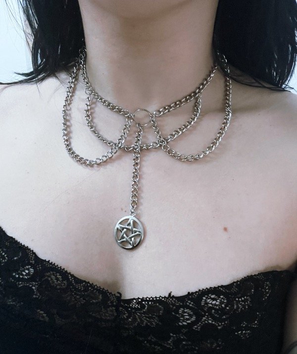 Producto - Choker cadena pentagrama