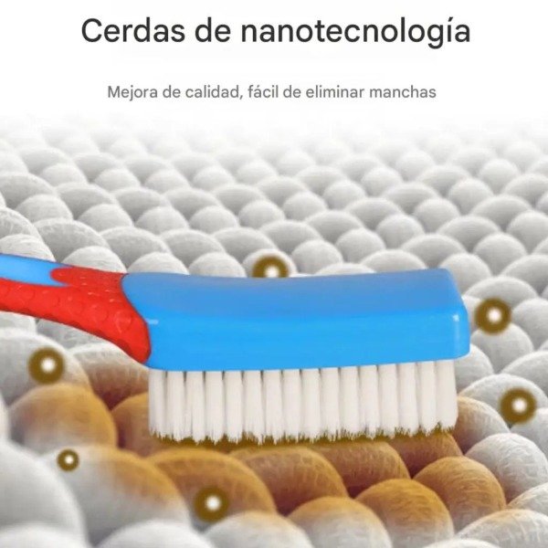 Producto - CEPILLO LIMPIA TAPIZADOS CERDAS SUAVES CON MANGO