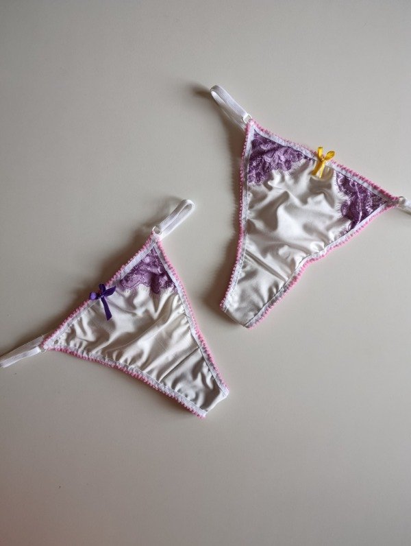 Producto - Microfibra blanca c/lila L/XL