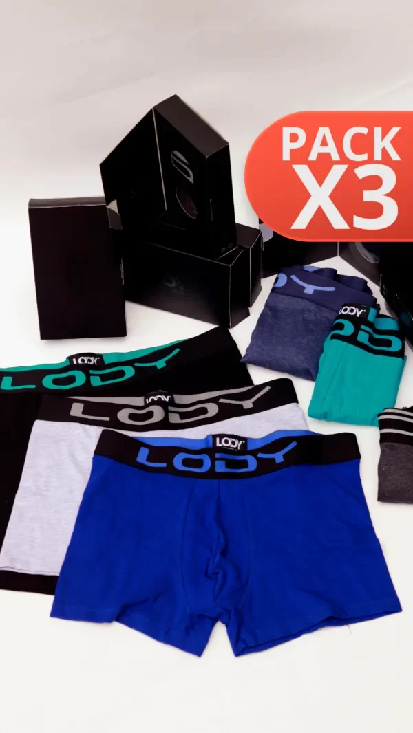 Producto - Lody Men (Talles 1 al 4) Pack x3 - Surtido