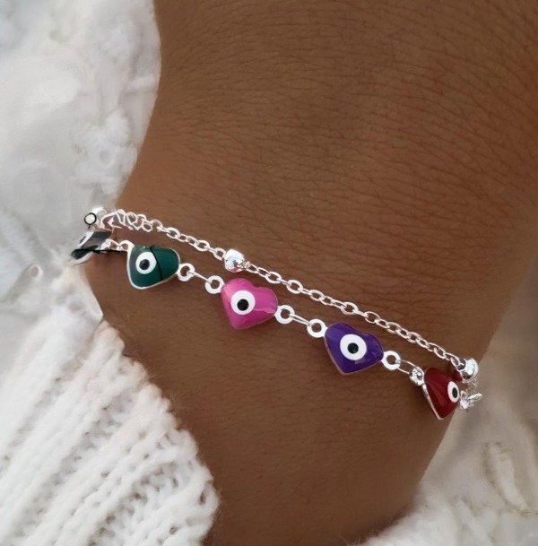 Producto - pulsera doble ojos de colores