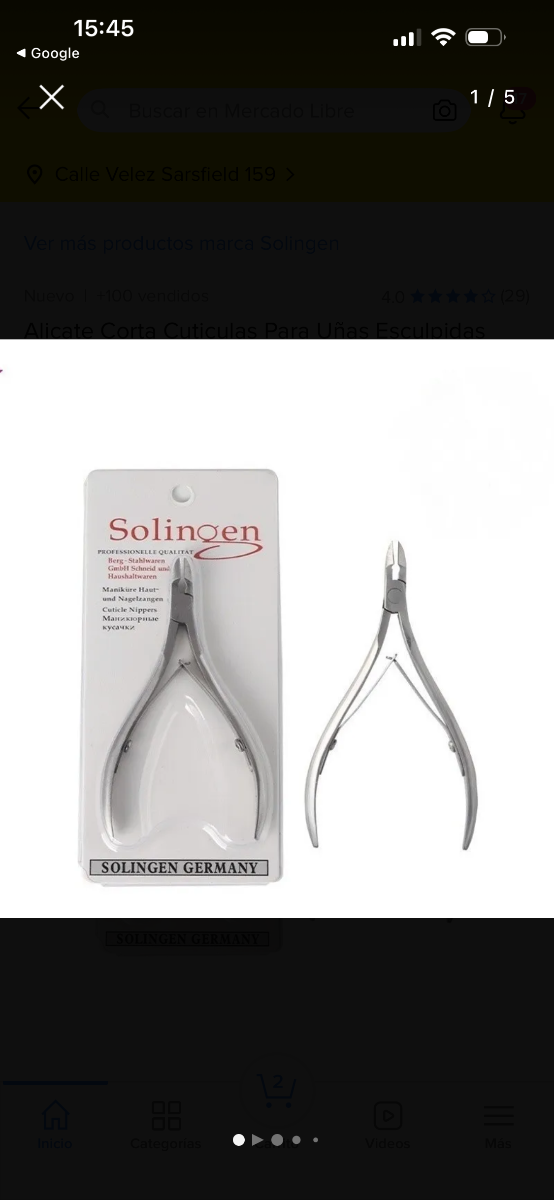 Producto - Cortacuticulas Solingen