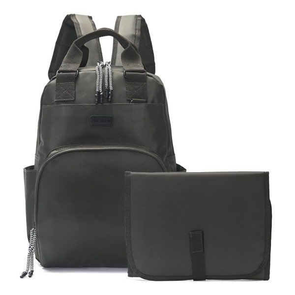 Producto - MOCHILA MATERNAL SKORA VERDE CON CAMBIADOR ART 38277