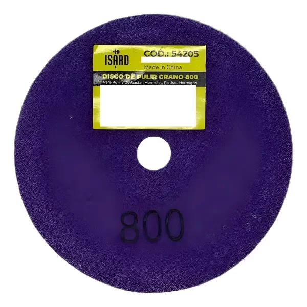 Producto - Disco de Pulir Isard Diámetro 100mm - 800 Granos
