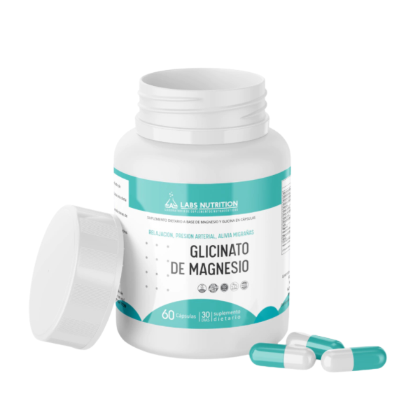 Producto - GLICINATO DE MAGNESIO 60 CAPS - LABS NUTRITION