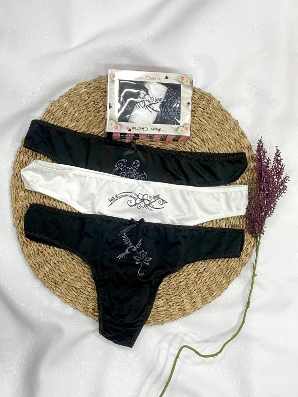 Producto - Art 1017 MON CHERIE Pack X3 Colaless de Microfibra EstampadaT: UNICO