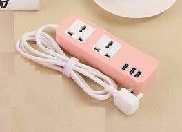 Producto - ZAPATILLA 2 TOMAS 4USB ROSA