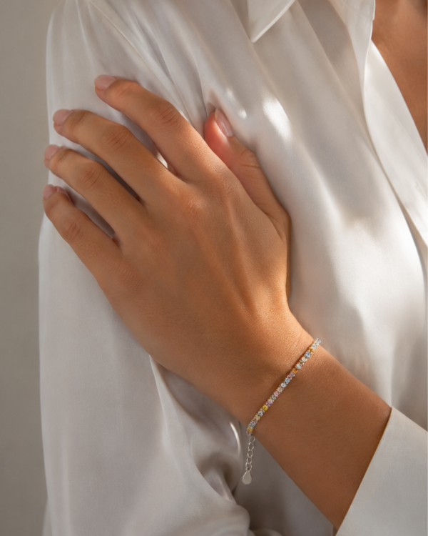 Producto - Pulsera Sin-Fin con Zircones engarzados (colores varios) - 5