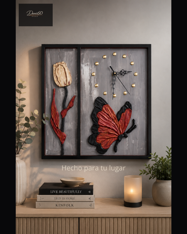 Producto - Reloj Artesanal Mariposa Elegancia