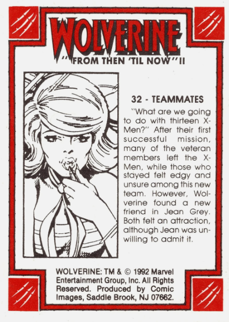 Producto - 1992 Comic Images Wolverine From Then 'Til Now II #32 - Teammates - 1
