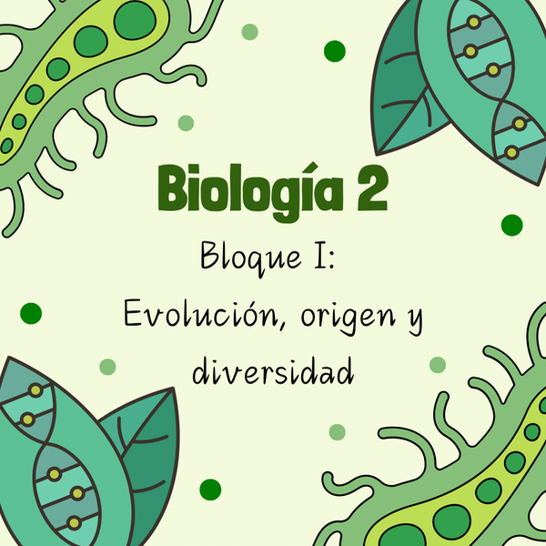 Producto - Bloque I: Evolución, origen y diversidad