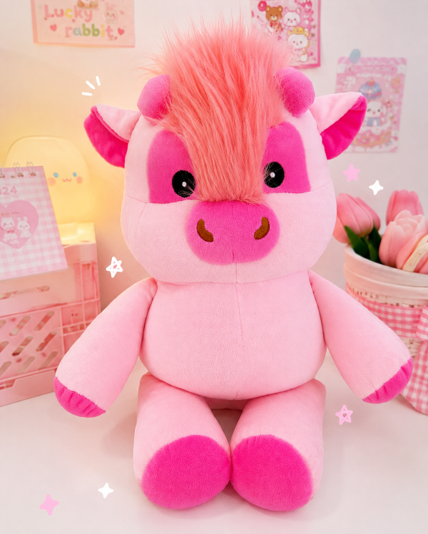 Producto - Peluche Vaquita Pink Viral 40 cm - 0